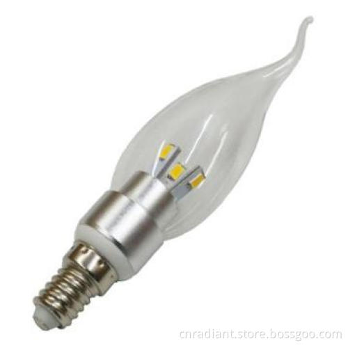 3w 180LM 360 Degree E14 led candle light , 2700-6700K